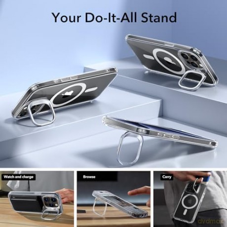 ESR CLASSIC KICKSTAND HALOLOCK MAGSAFE IPHONE 15 PRO MAX CLEAR