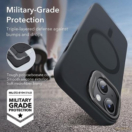 ESR CLOUD KICKSTAND HALOLOCK MAGSAFE IPHONE 15 BLACK