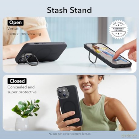 ESR CLOUD KICKSTAND HALOLOCK MAGSAFE IPHONE 15 BLACK