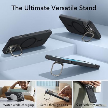 ESR CLOUD KICKSTAND HALOLOCK MAGSAFE IPHONE 15 BLACK