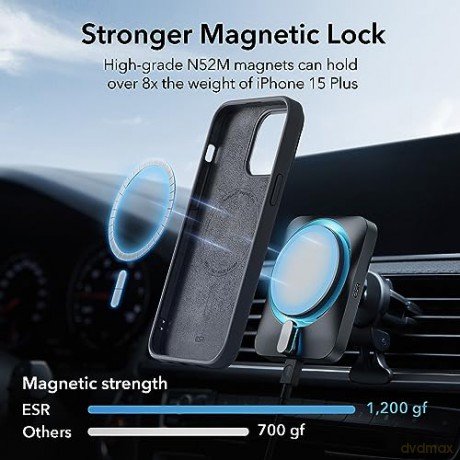 ESR CLOUD KICKSTAND HALOLOCK MAGSAFE IPHONE 15 PLUS BLACK