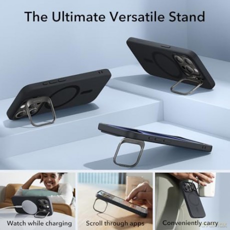 ESR CLOUD KICKSTAND HALOLOCK MAGSAFE IPHONE 15 PRO BLACK
