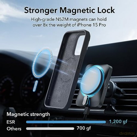 ESR CLOUD KICKSTAND HALOLOCK MAGSAFE IPHONE 15 PRO BLACK