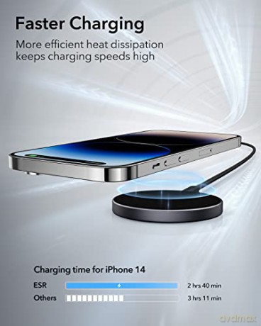 ESR HALOLOCK MINI MAGNETIC MAGSAFE WIRELESS CHARGER BLACK