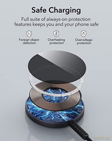 ESR HALOLOCK MINI MAGNETIC MAGSAFE WIRELESS CHARGER BLACK