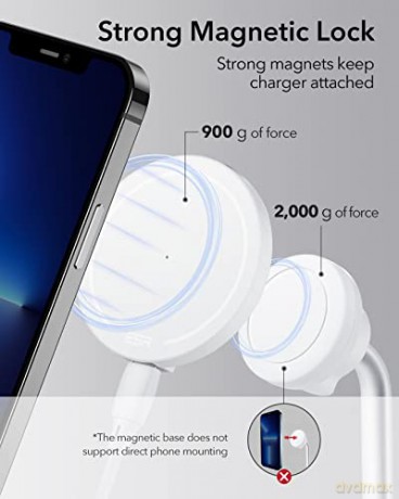 ESR HALOLOCK SHIFT MAGNETIC MAGSAFE WIRELESS CHARGER WHITE