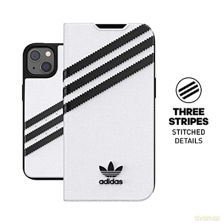 Etui Adidas OR Booklet Case PU na iPhone 13 - czarno-białe