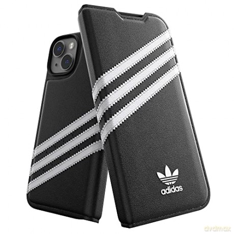 Etui Adidas OR Booklet Case PU na iPhone 14 - czarno-białe