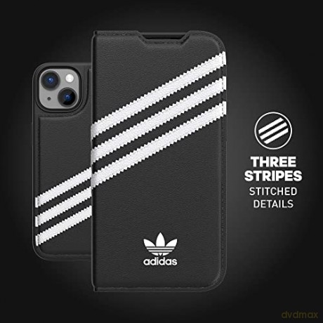 Etui Adidas OR Booklet Case PU na iPhone 14 - czarno-białe