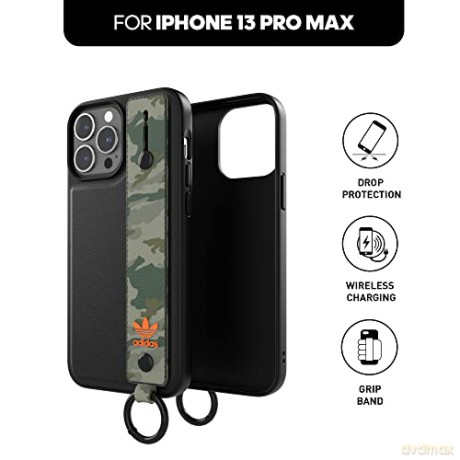 Etui Adidas OR Hand Strap Case na iPhone 13 Pro Max - czarno-moro