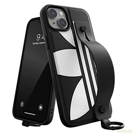 Etui Adidas OR Hand Strap Case na iPhone 14 Plus - czarno-białe