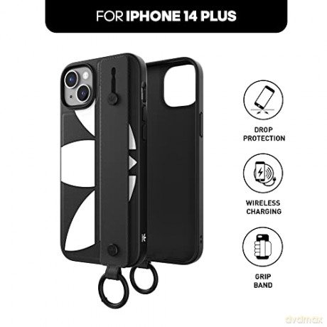 Etui Adidas OR Hand Strap Case na iPhone 14 Plus - czarno-białe