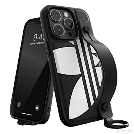 Etui Adidas OR Hand Strap Case na iPhone 14 Pro - czarno-białe