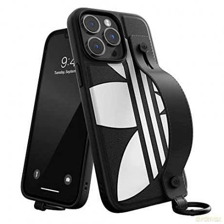Etui Adidas OR Hand Strap Case na iPhone 14 Pro Max - czarno-białe