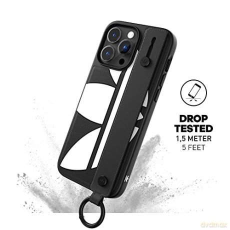 Etui Adidas OR Hand Strap Case na iPhone 14 Pro Max - czarno-białe