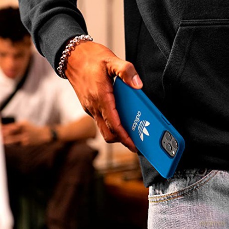 Etui Adidas OR Moulded Case BASIC na iPhone 13 - niebieskie