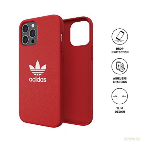 Etui Adidas OR Moulded Case Canvas na iPhone 12 Pro Max - czerwone