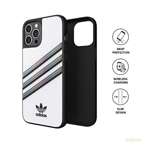 Etui Adidas OR Moulded Case PU na iPhone 12 Pro Max - białe