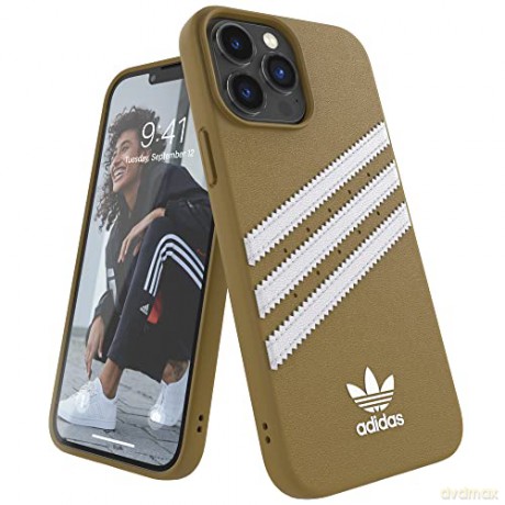 Etui Adidas OR Moulded Case PU na iPhone 13 Pro Max - beżowo-złote
