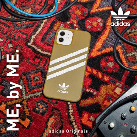 Etui Adidas OR Moulded Case PU na iPhone 13 Pro Max - beżowo-złote