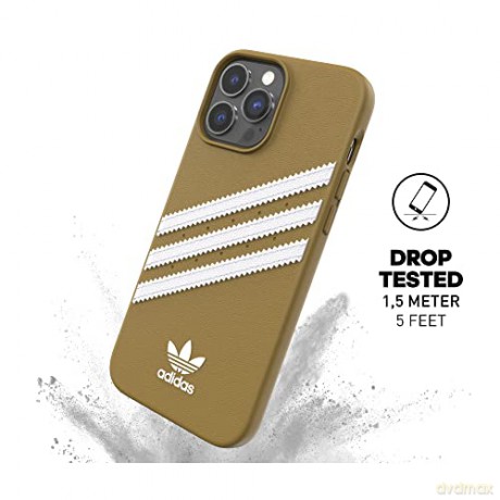 Etui Adidas OR Moulded Case PU na iPhone 13 Pro Max - beżowo-złote