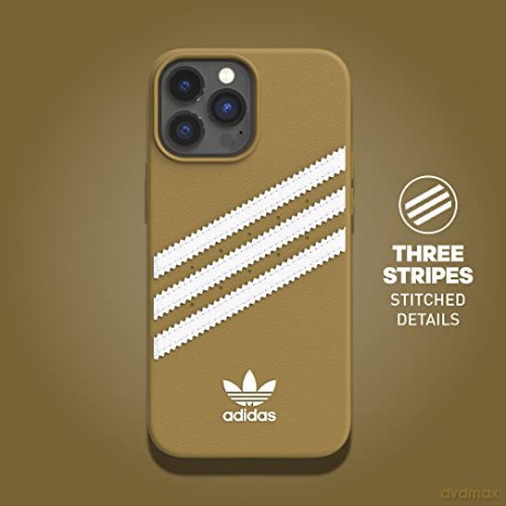 Etui Adidas OR Moulded Case PU na iPhone 13 Pro Max - beżowo-złote