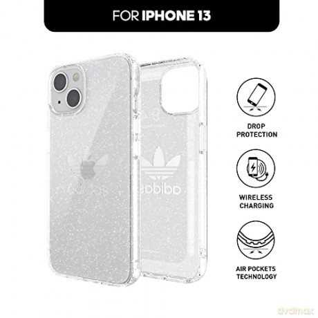 Etui Adidas OR Protective Clear Case Glitter na iPhone 13 - przezroczyste