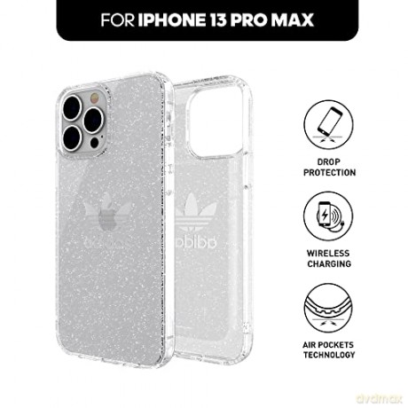 Etui Adidas OR Protective Clear Case Glitter na iPhone 13 Pro Max - przezroczyste