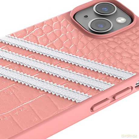 Etui Adidas OR Samba Alligator na iPhone 14 - różowo-białe