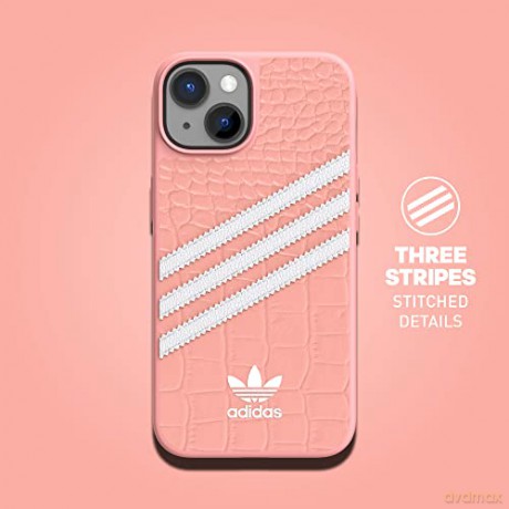 Etui Adidas OR Samba Alligator na iPhone 14 - różowo-białe