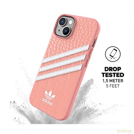 Etui Adidas OR Samba Alligator na iPhone 14 - różowo-białe