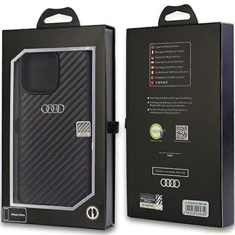 Etui Audi Carbon Fiber na iPhone 14 Pro Max - czarne