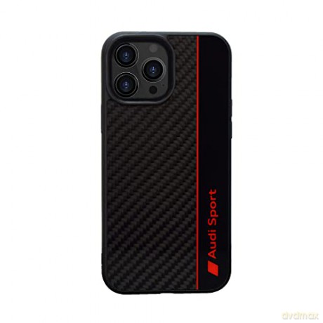 Etui Audi Carbon Fiber Stripe na iPhone 13 Pro Max - czarne
