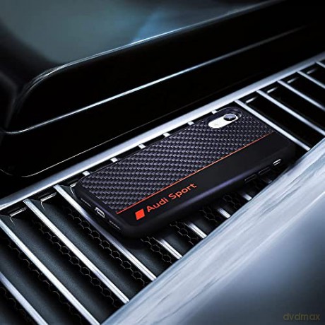 Etui Audi Carbon Fiber Stripe na iPhone 14 Pro - czarne