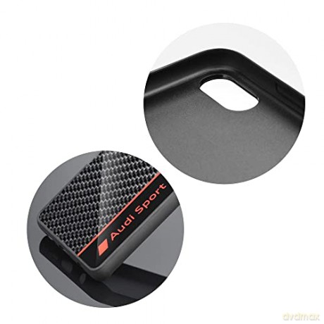 Etui Audi Carbon Fiber Stripe na iPhone 14 Pro - czarne