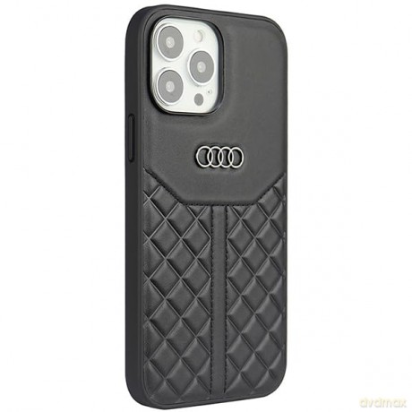Etui Audi Genuine Leather na iPhone 13 Pro Max - czarne