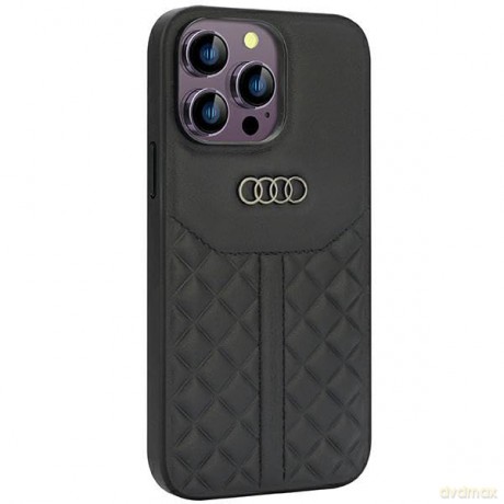 Etui Audi Genuine Leather na iPhone 14 Pro Max - czarne