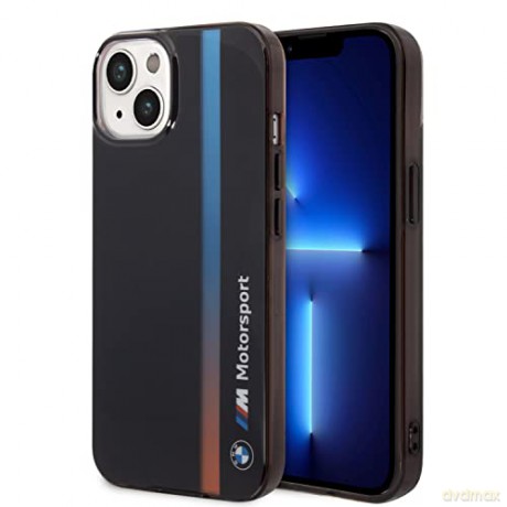Etui BMW IML Tricolor Stripe na iPhone 14 - czarne