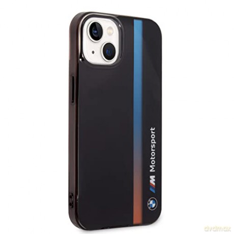 Etui BMW IML Tricolor Stripe na iPhone 14 - czarne