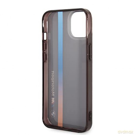 Etui BMW IML Tricolor Stripe na iPhone 14 - czarne