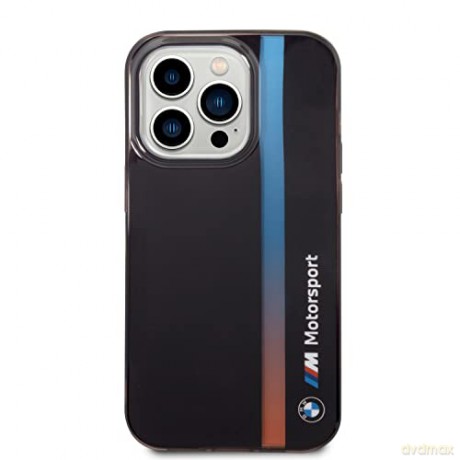Etui BMW IML Tricolor Stripe na iPhone 14 Pro - czarne