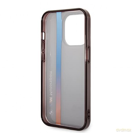 Etui BMW IML Tricolor Stripe na iPhone 14 Pro Max - czarne