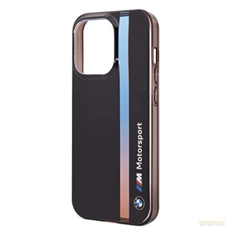 Etui BMW IML Tricolor Stripe na iPhone 14 Pro Max - czarne