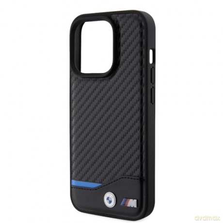 Etui BMW Leather Carbon na iPhone 13 - czarne