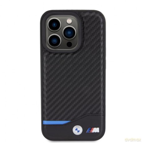 Etui BMW Leather Carbon na iPhone 13 - czarne