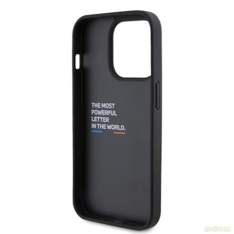 Etui BMW Leather Carbon na iPhone 13 - czarne