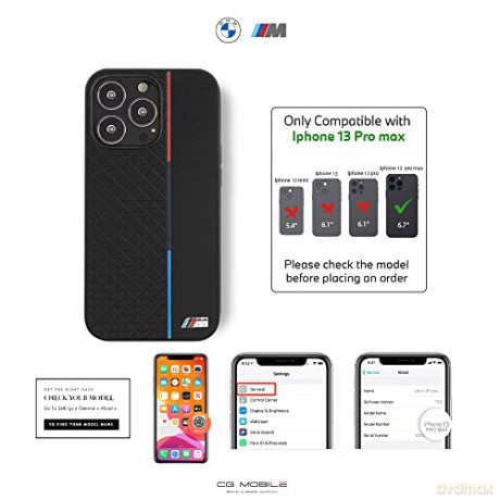 Etui BMW M Collection Triangles na iPhone 13 Pro Max - czarne
