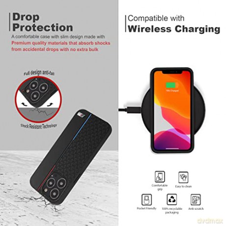 Etui BMW M Collection Triangles na iPhone 13 Pro Max - czarne