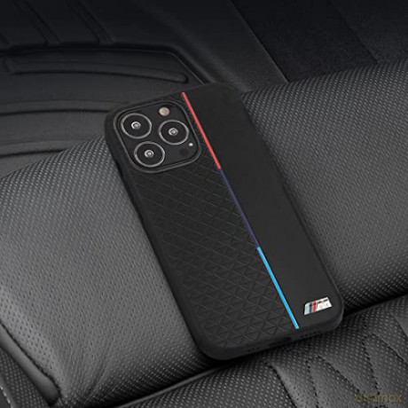 Etui BMW M Collection Triangles na iPhone 13 Pro Max - czarne