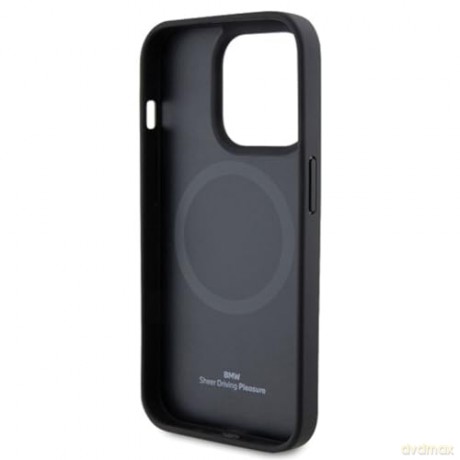 Etui BMW MagSafe Leather Hot Stamp na iPhone 15 Pro Max - czarne